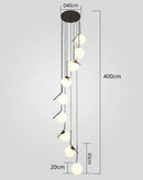 Axyaa Modern LED Ceiling Lamp Chandelier for Bedroom & Dining Room