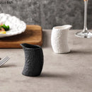 Axyaa Ceramic Gravy Boat Set Creative Kitchen Tool Solid Color Seasoning Pot