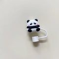 Axyaa Silicone Panda Straw Cover for Stanley Cup Tumblers