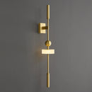 Axyaa White Acrylic Brass Wall Light - Modern Style for Home Decor