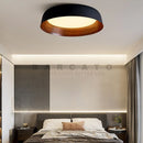 Axyaa Modern Wood Grain Ceiling Light for Bedroom & Living Room