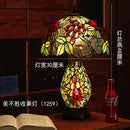 Axyaa Stained Glass Tiffany Table Lamp LED Lighting for Living Room and Bedroom