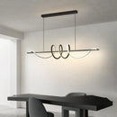 Axyaa Modern LED Wavy Chandelier for Dining Room Home Decor
