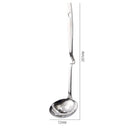 Axyaa Curved Handle Wall Hook Spoon Colander Ladle Stainless Steel Skimmer Kitchen Gadgets