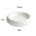 Axyaa Ceramic Dinner Plate Set | Round Soup Dessert Sushi Tableware | Creative Insulation Plate