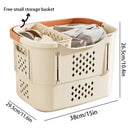 Axyaa Large Foldable Clothes Storage Basket Box: Student Dormitory Organization Solution