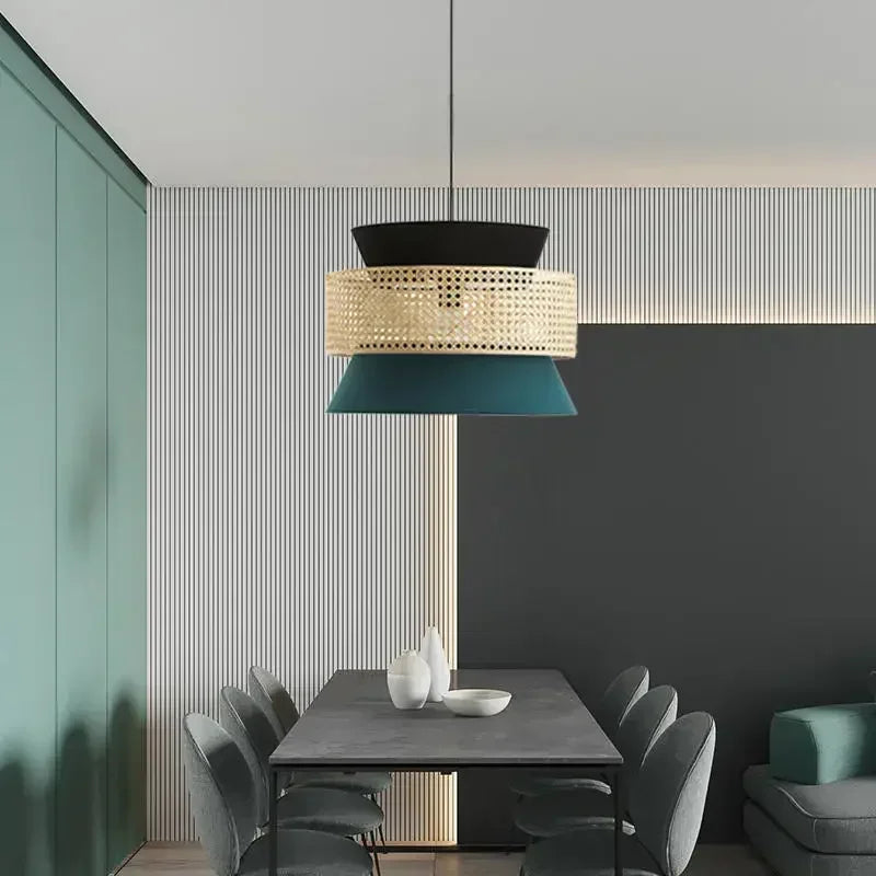 Axyaa Wabi Sabi Cloth Pendant Chandelier for Living Room or Lobby
