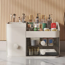 Axyaa Makeup Organizer: Large Capacity Storage Box for Cosmetics and Stationery