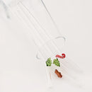 Axyaa Christmas Glass Straw Set - Kitchen Bar Accessories