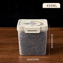 Axyaa Coffee Bean Sealed Jar Clear Food Storage Box Moisture-proof Airtight Container