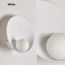 Axyaa White Brown Shell Wall Lamp - Chinese Style LED Lighting for Home Decor