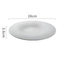 Axyaa Matte Stone Pattern Ceramic Shallow Plate for Sushi, Steak, Salad & Desserts