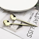 Axyaa 24-Piece Stainless Steel Champagne Gold Cutlery Set
