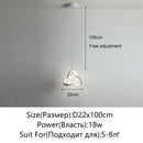 Axyaa Modern LED Pendant Lamp White/Black for Home Decoration