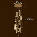 Axyaa Crystal Stair Chandelier Lighting, Ceiling & Hanging LED Chandeliers for Living Room