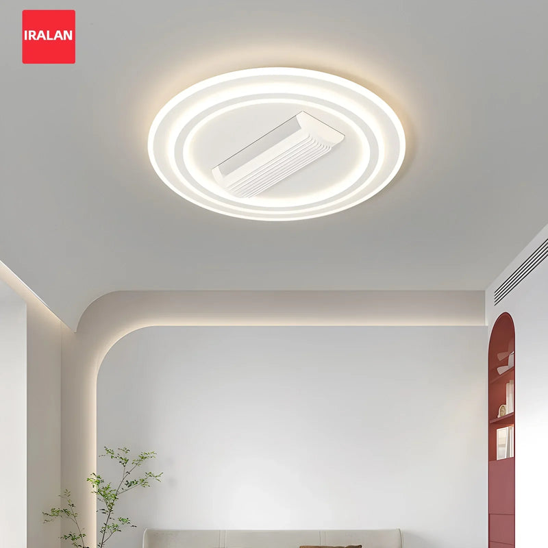 Axyaa Bladeless Ventilation Ceiling Fan Light - White, Energy-saving Option