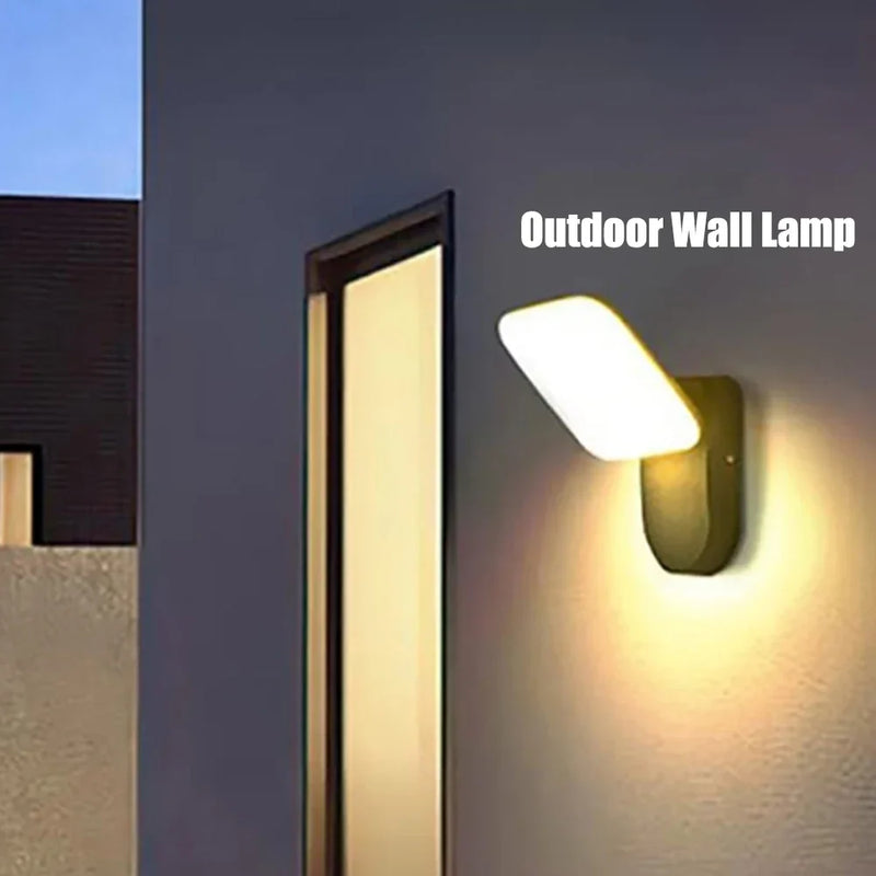 Axyaa 12W Outdoor Wall Lamp - Motion Sensor LED Aluminum Sconce, Waterproof IP65