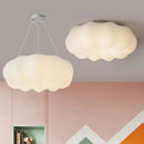 Axyaa Round Cloud Ceiling Light - Milky White LED Fixture
