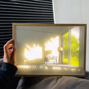 Axyaa LED Night Light Painting Wall Art Table Lamp Home Decor Gift