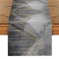 Axyaa Geometric Line Cube Table Runner - Farmhouse & Wedding Party Decor