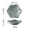 Axyaa Ceramic Lotus Tray Green | Jewelry Organizer Desktop Decor Storage Plate