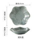 Axyaa Ceramic Lotus Tray Green | Jewelry Organizer Desktop Decor Storage Plate