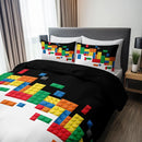 Axyaa Building Block Interlocking Quilt Cover Set - Four Seasons Home Essentials