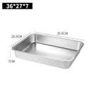 Axyaa Stainless Steel Food Tray for Kitchen Organization and Serving
