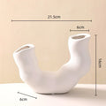 Axyaa Geometric Flower Vase & Twisted Terrarium for Home Decoration