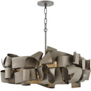 Axyaa Irregular Iron Chandelier: LED Light Luxury for Living Room and Restaurant