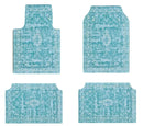 Axyaa Bohemian Style Car Foot Mat Home Rug Set Anti-slip American Retro Rugs