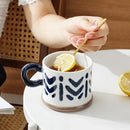 Axyaa Hand-painted Ceramic Mug 400ML Large Capacity Drinking Cup