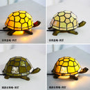 Tiffany Glass Turtle Night Light Lamp for Kids Room Desk Decor Axyaa Brand