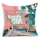 Axyaa Modern Flower Polyester Cushion Cover - 45X45CM