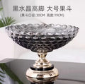 Axyaa Crystal Glass Double Layered Snack & Fruit Tray