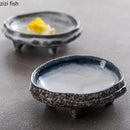 Axyaa Four Legged Plate Dessert Sushi Appetizer Molecular Cuisine Tableware