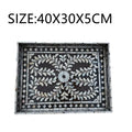 Axyaa Black Mother-of-Pearl Shell Tray: Home Organizer & Decoration