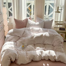 Axyaa Stripe Style Bedding Set: Soft Duvet Cover, Comfortable Sheet Set, & Pillowcase