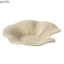 Axyaa Lotus Leaf Ceramic Salad Plate Creative Tableware