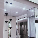 Axyaa Minimalist LED Art Hourglass Chandelier for Home Decoration