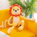 Axyaa Long Legged Animal Plush Toy Pillow - Lion Monkey Leg Doll Clip - Birthday Gift