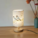 Axyaa Solid Wood Table Lamp: Simple Fashion Night Lamp for Bedroom, Study, Coffee Shop