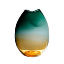 Axyaa Green Gradient Glass Vase for Creative Home Decor and Flower Arrangements