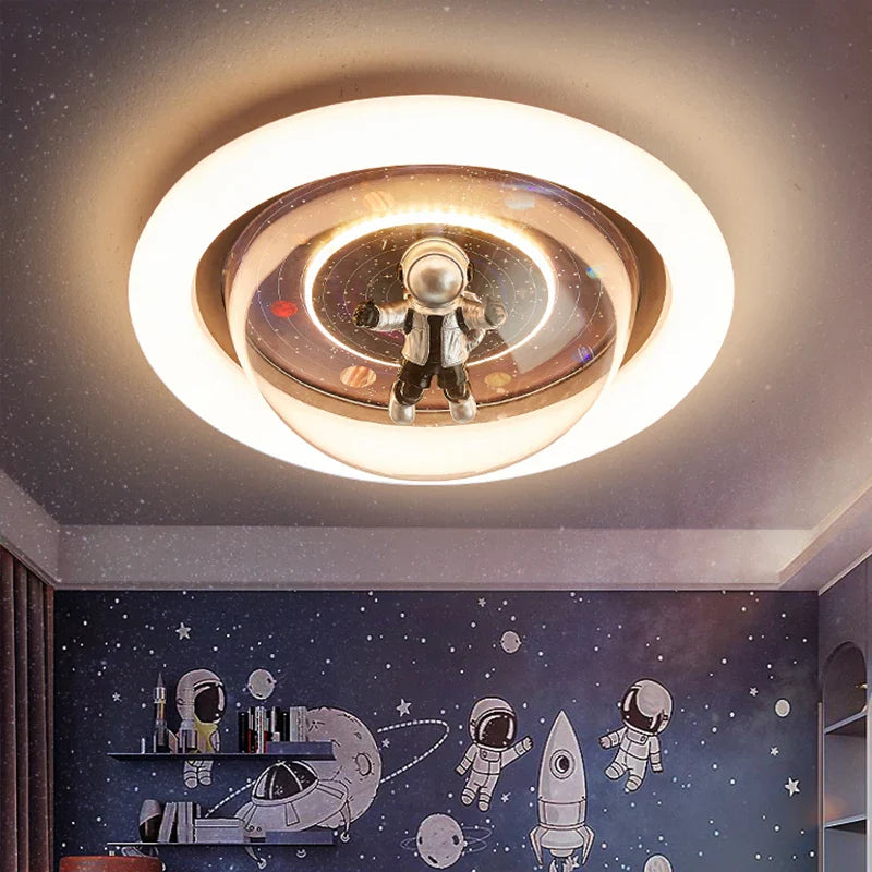 Axyaa Astronaut LED Ceiling Light for Children's Room and Bedroom