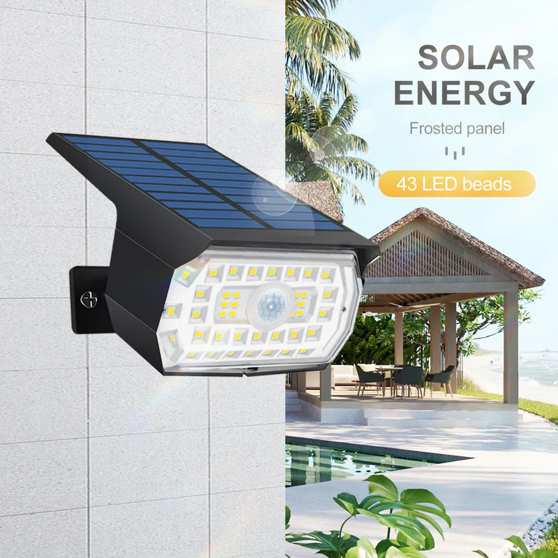 Axyaa Solar Motion Lights 3 Modes Outdoor Waterproof Pathway Spotlights