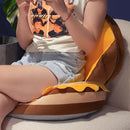 Axyaa Honey Duo Throw Pillow Seat Cushion for Sofa, Bay Window, and Child's Seat