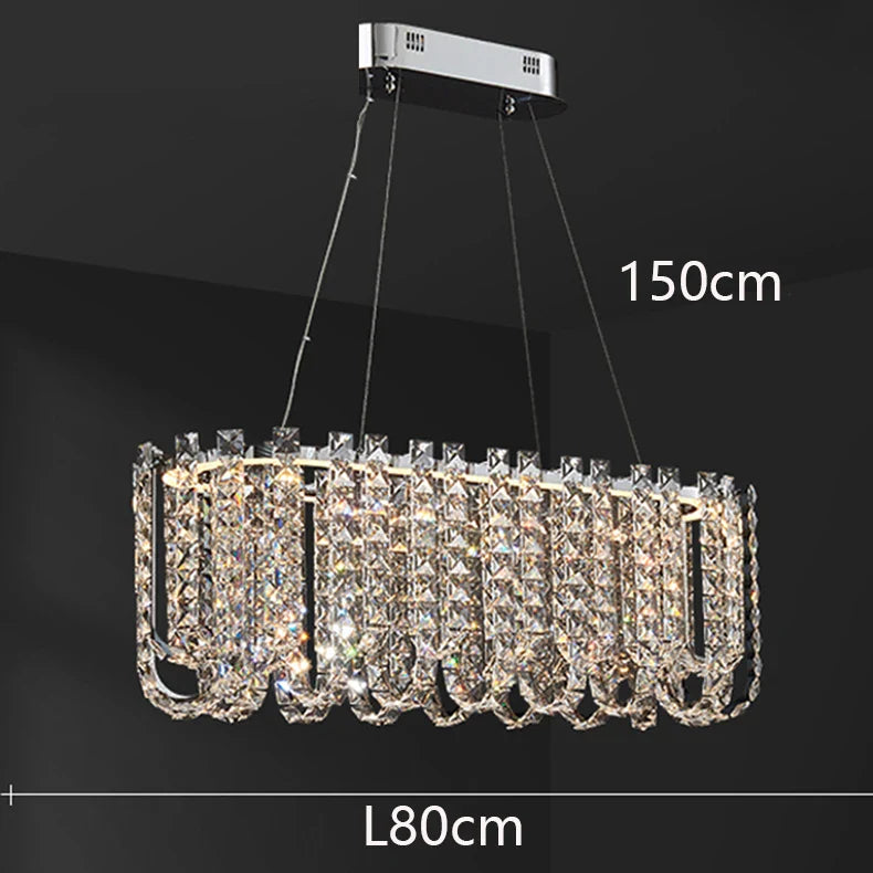 Luxury Crystal Chandelier for Living Room Bedroom Dining Room by Axyaa