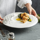 Axyaa Stereoscopic Ceramic Plate Set for High-grade Cold Dishes in Hotel