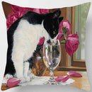 Cute Cat Print Pillowcase for Home Decor - Axyaa Brand