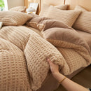 Axyaa Cozy Fleece & Velvet Bedding Set for Winter Comfort